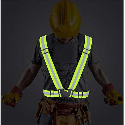 Chaleco de seguridad reflectante fluorescente unisex Amarillo - imagen 2