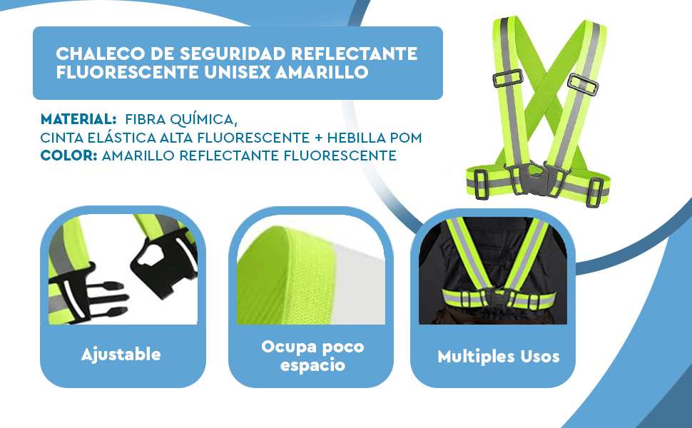 Banner - Chaleco de seguridad reflectante fluorescente unisex Amarillo