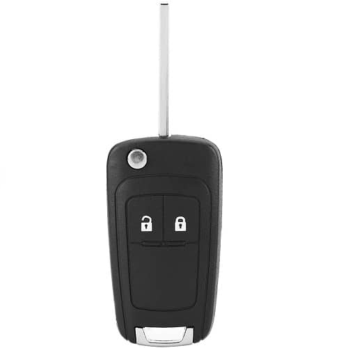 Carcasa mando llave del coche 2 botones compatible con Opel negro - imagen 1