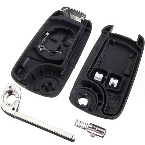 Carcasa mando llave del coche 2 botones compatible con Opel negro - imagen 3