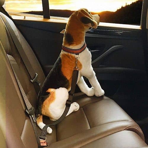 Cinturon de seguridad para perros 75 cm negro - imagen 3