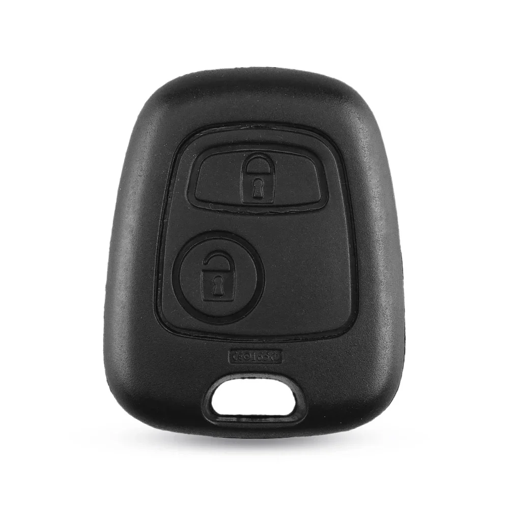 Carcasa mando llave de coche 2 botones compatible con Citroen negro - imagen 3