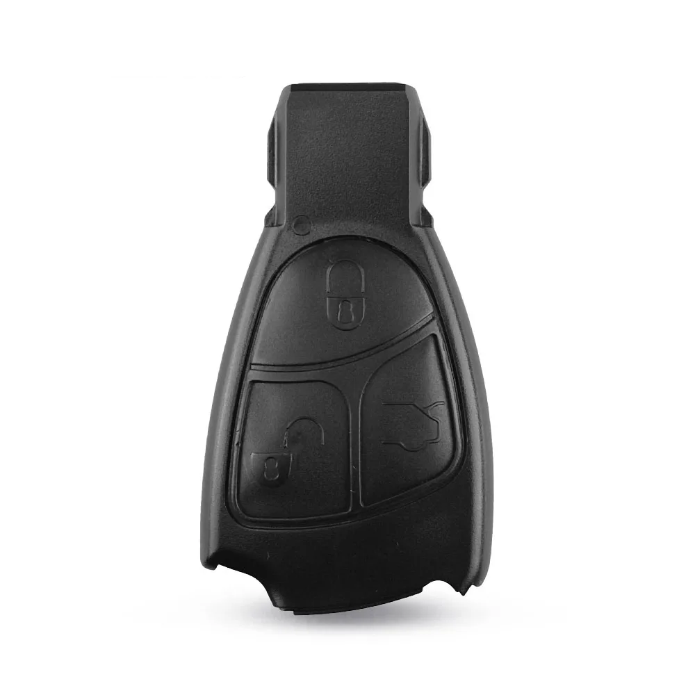 Carcasa mando llave de coche 3 botones compatible con Mercedes negro - imagen 2
