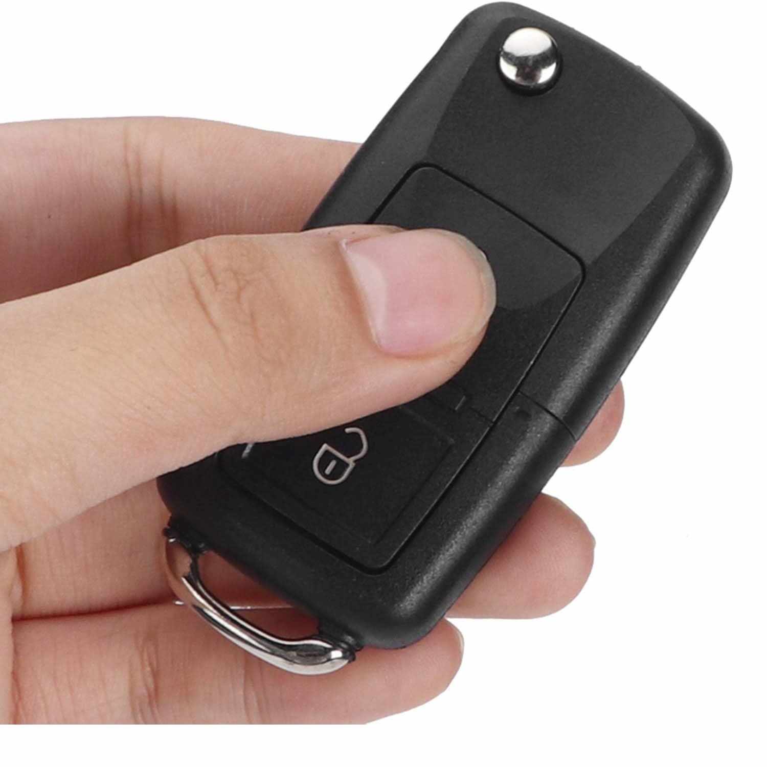 Carcasa mando llave del coche 2 botones compatible con VW negro - imagen 5