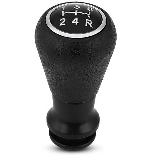 Pomo de 5 cambios marcha coche negro