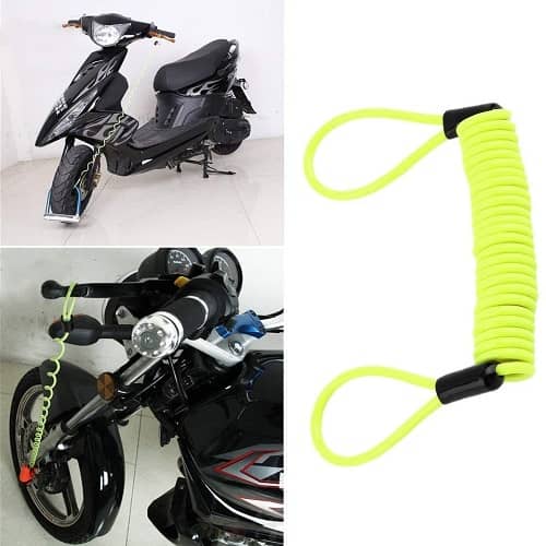 Cable candado de Moto Scooter Bicicleta 1.2 Metros amarillo - imagen 1