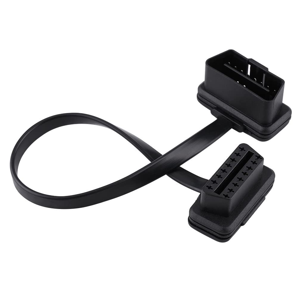 Cable OBD2 ELM327 alargador 16 pines macho a hembra acodado 60 cm negro - imagen 4
