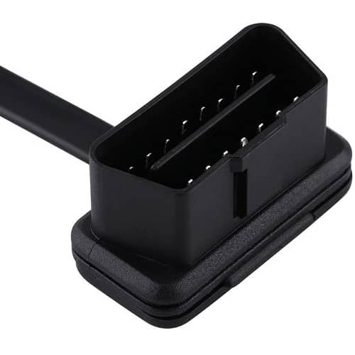 Cable OBD2 ELM327 alargador 16 pines macho a hembra acodado 60 cm negro - imagen 2