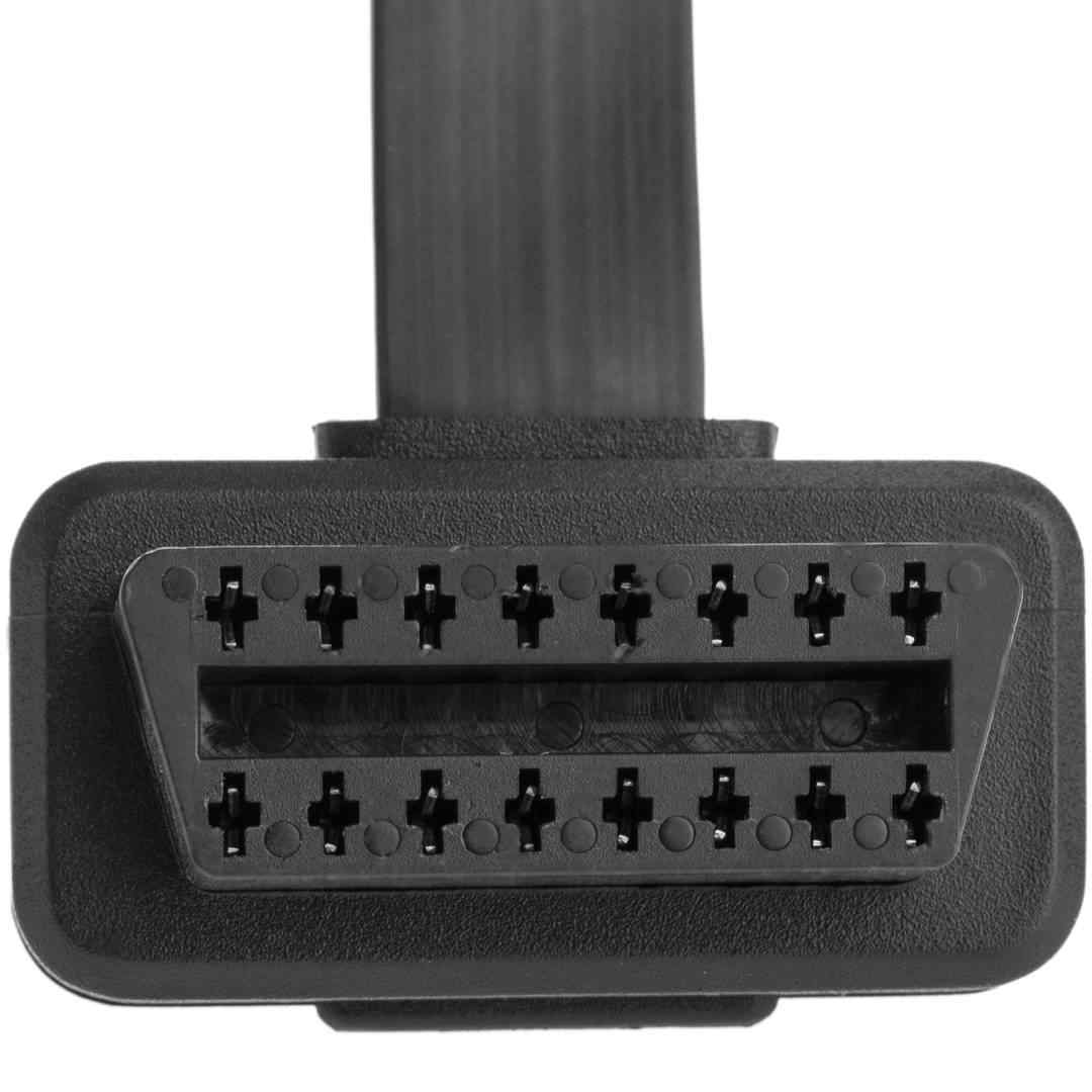 Cable OBD2 ELM327 alargador 16 pines macho a hembra acodado 60 cm negro - imagen 5