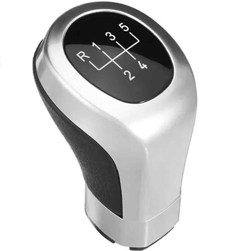 Pomo de 5 cambios marcha coche compatible con BMW plateado - imagen 5