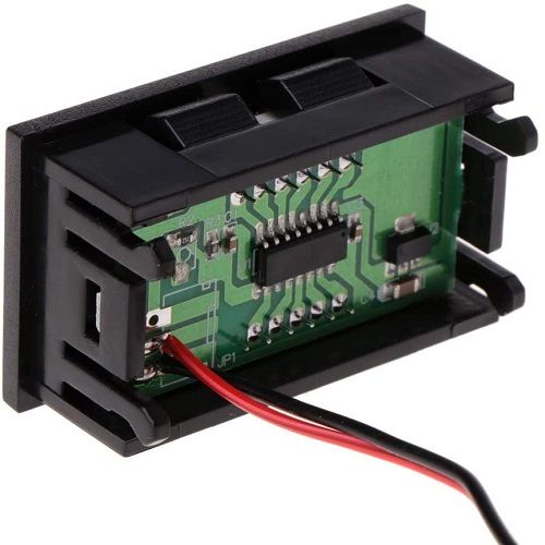 Visor LCD 3 digitos con voltimetro 0-30V Rojo - imagen 2
