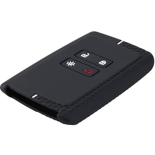 Funda silicona mando llave del coche 4 botones compatible con Renault y Dacia negro - imagen 3