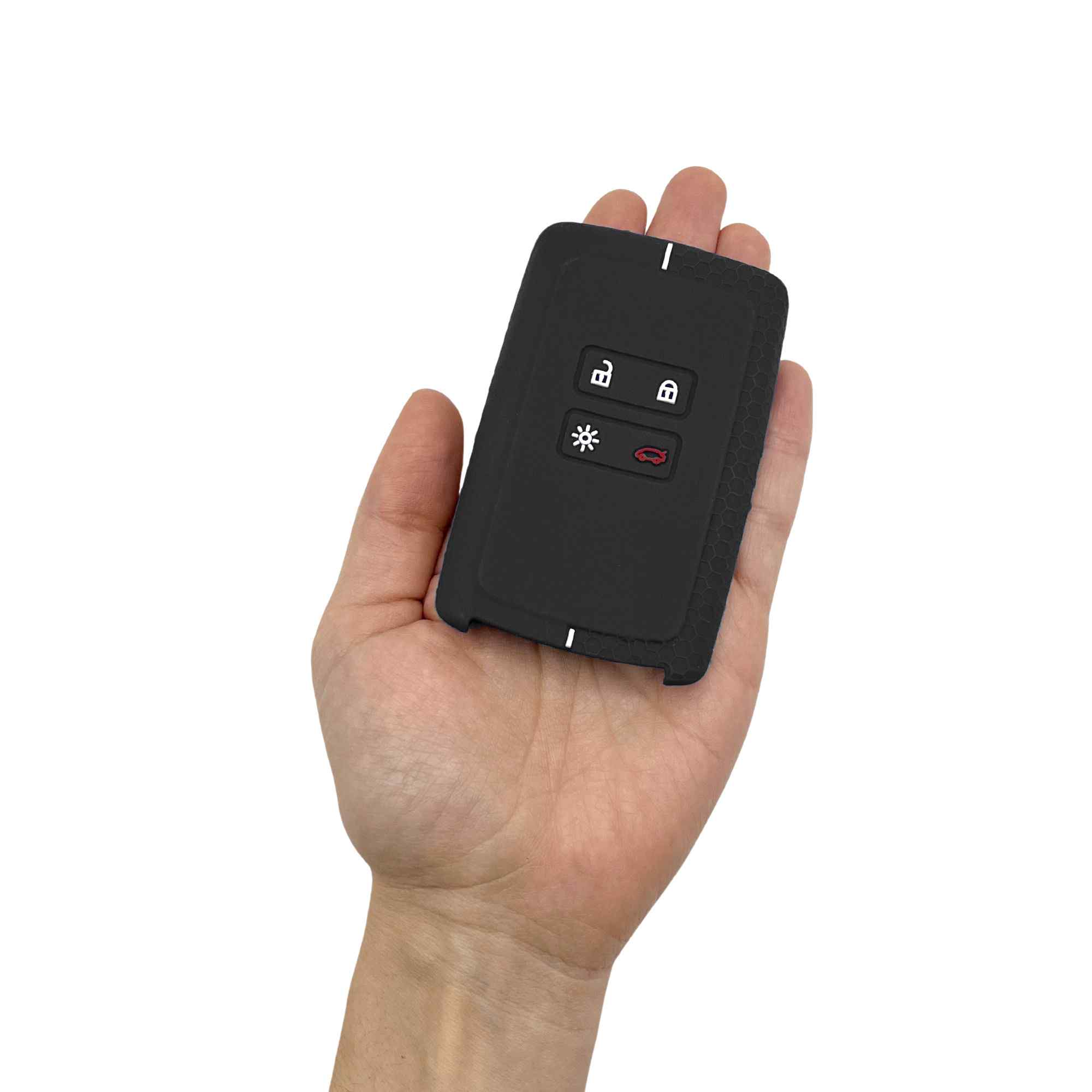 Funda silicona mando llave del coche 4 botones compatible con Renault y Dacia negro - imagen 5
