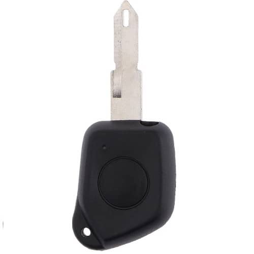 Carcasa mando llave del coche 1 boton compatible con peugeot negro - imagen 2