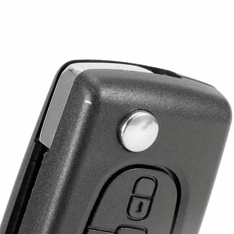 Carcasa mando llave del coche 3 botones compatible con peugeot y citroen negro v2 - imagen 6
