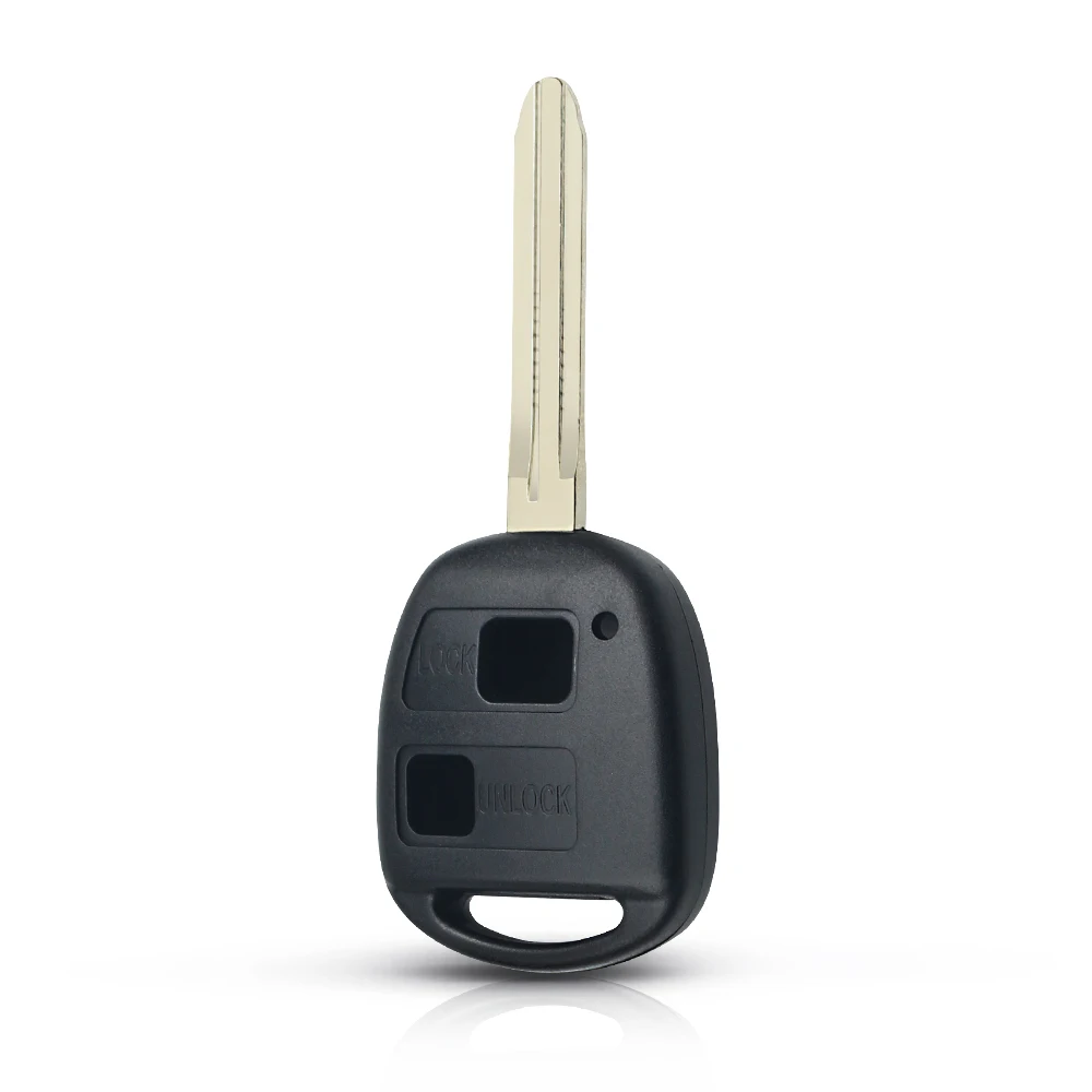 Carcasa mando llave de coche 2 botones compatible con Toyota negro - imagen 1
