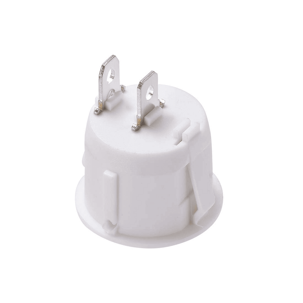 Interruptor redondo basculante de 2 vias ON/OFF 6A blanco - imagen 2