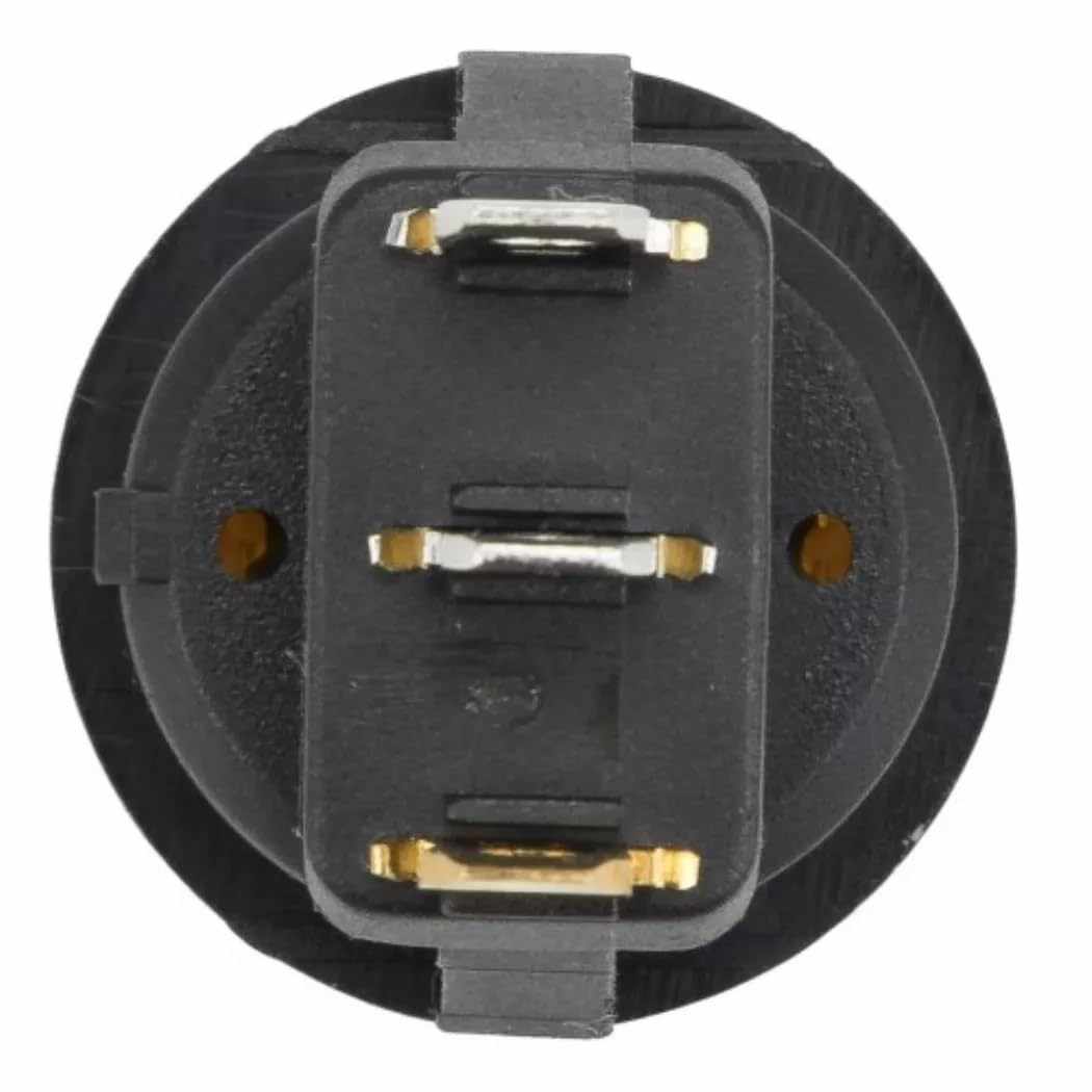 Interruptor redondo basculante de 3 vias ON/OFF 6A Naranja - imagen 6