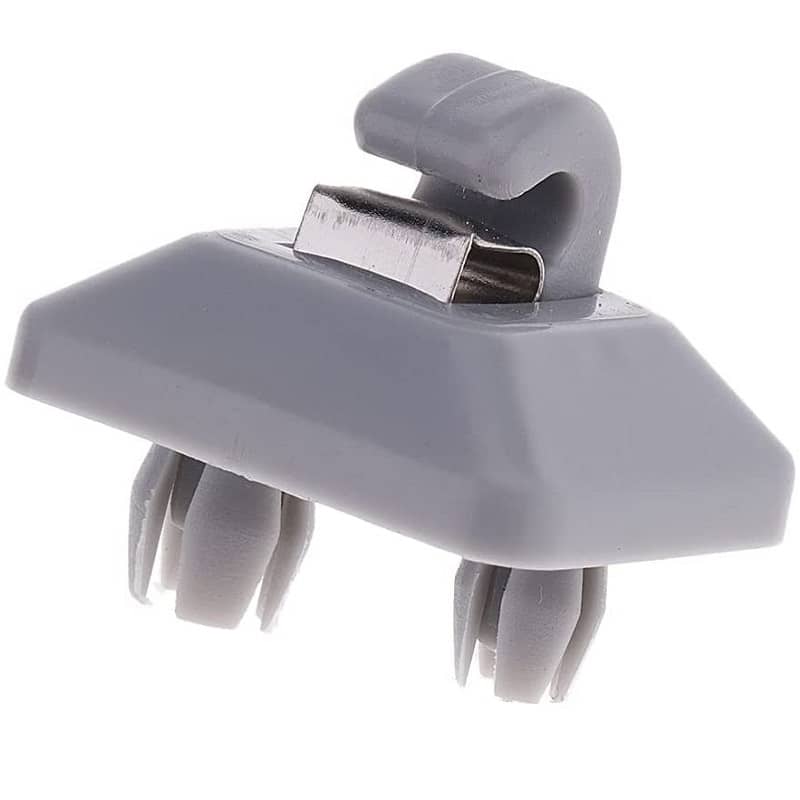 Soporte de gancho con clip para visera interior coche compatible con Audi Gris - imagen 1