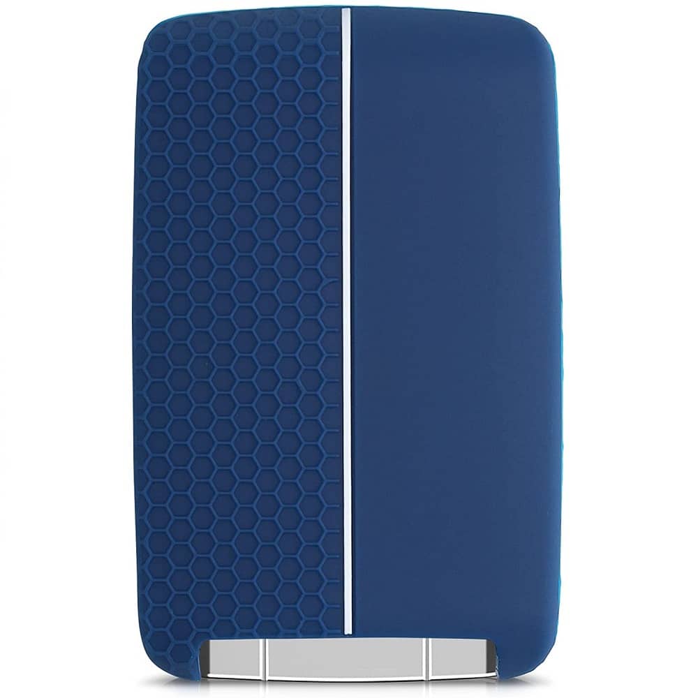Funda silicona mando llave del coche 4 botones compatible con Renault y Dacia azul oscuro - imagen 2