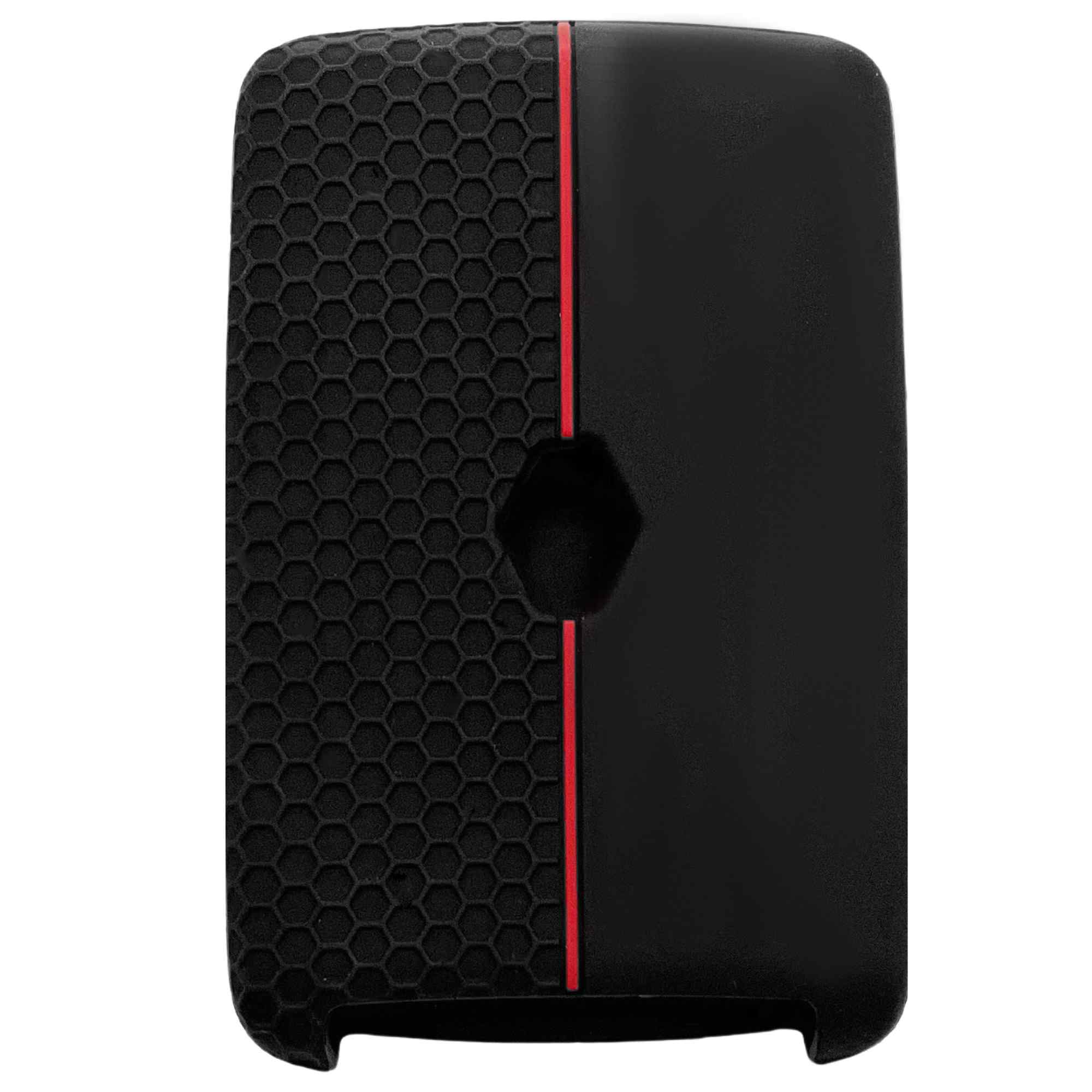 Funda silicona mando llave del coche 4 botones compatible con Renault y Dacia negro rojo - imagen 2