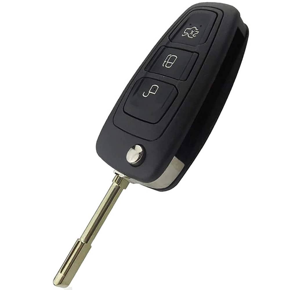 Carcasa mando llave del coche 3 botones compatible con Ford negro - imagen 4