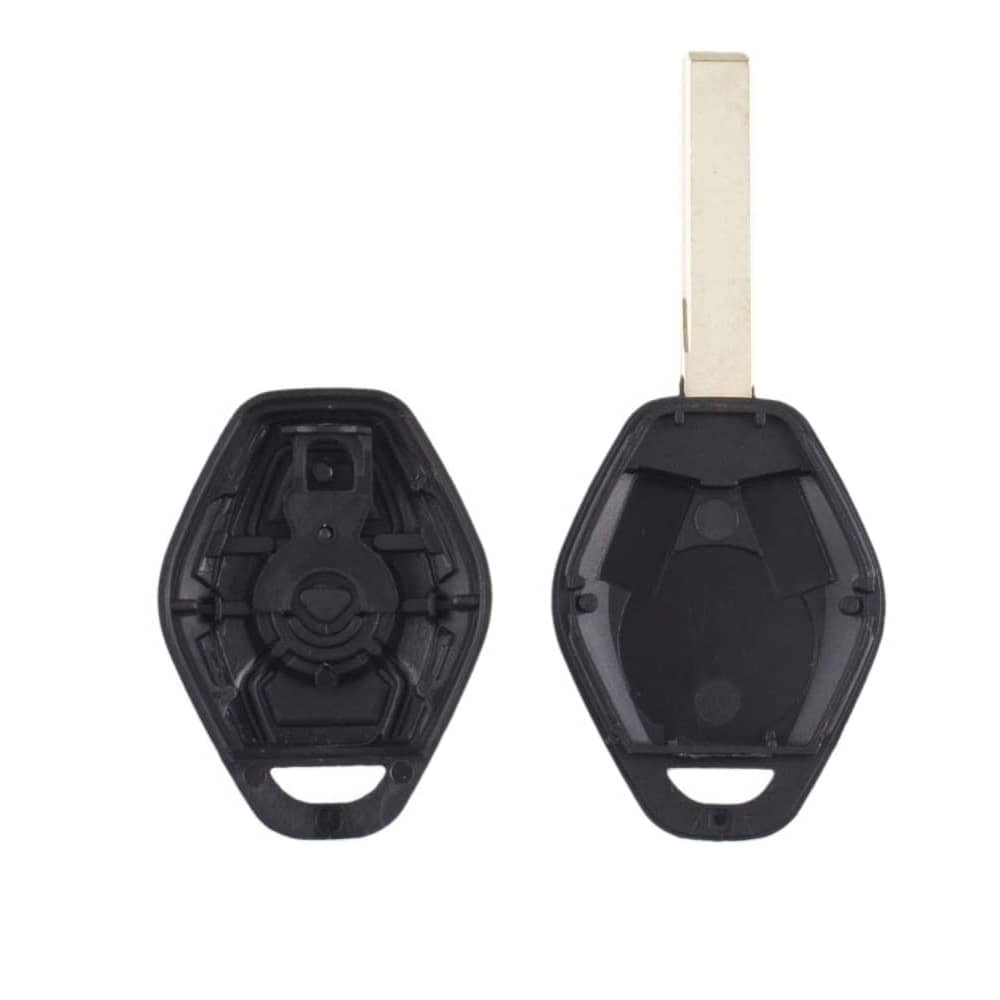 Carcasa mando llave del coche 3 botones compatible con BMW negro - imagen 4