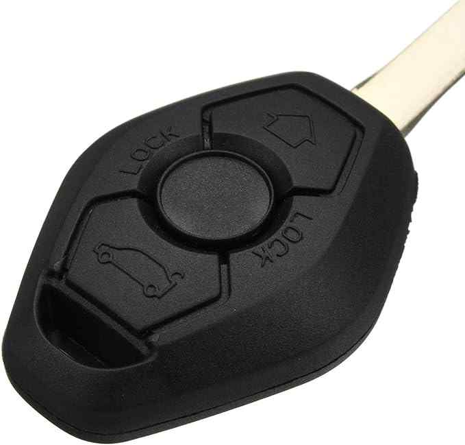 Carcasa mando llave del coche 3 botones compatible con BMW negro - imagen 5