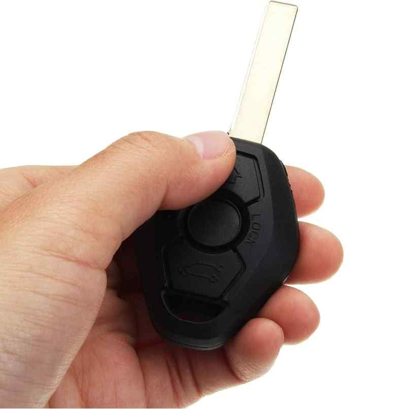 Carcasa mando llave del coche 3 botones compatible con BMW negro - imagen 6