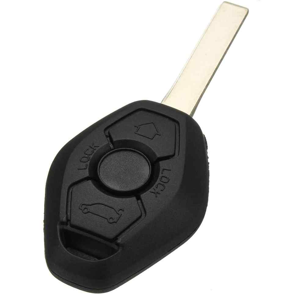 Carcasa mando llave del coche 3 botones compatible con BMW negro - imagen 7