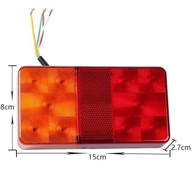 Piloto trasero de la caravana camion remolque 12V 10 LED - imagen 3