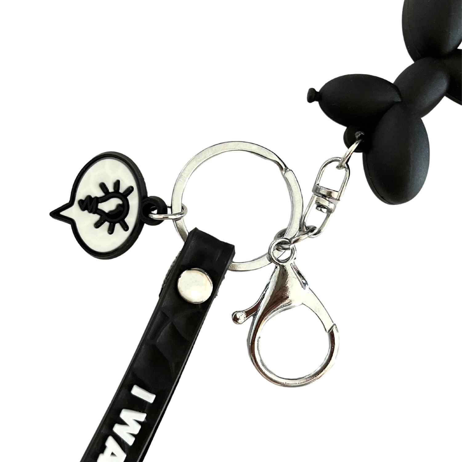 Llavero perro con colgante negro - imagen 6