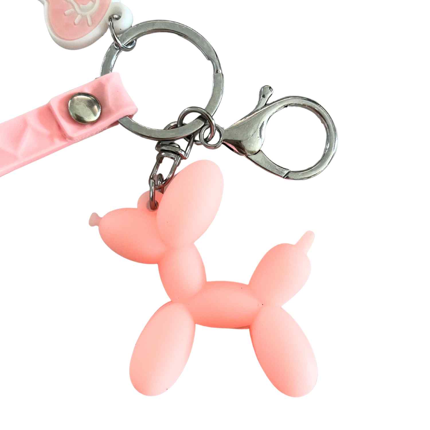 Llavero perro con colgante rosa - imagen 2