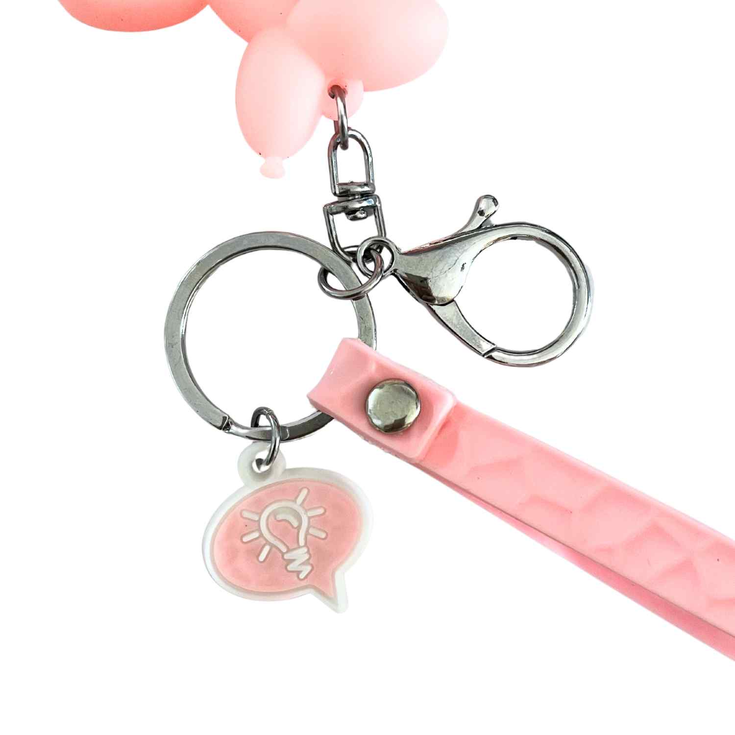 Llavero perro con colgante rosa - imagen 4