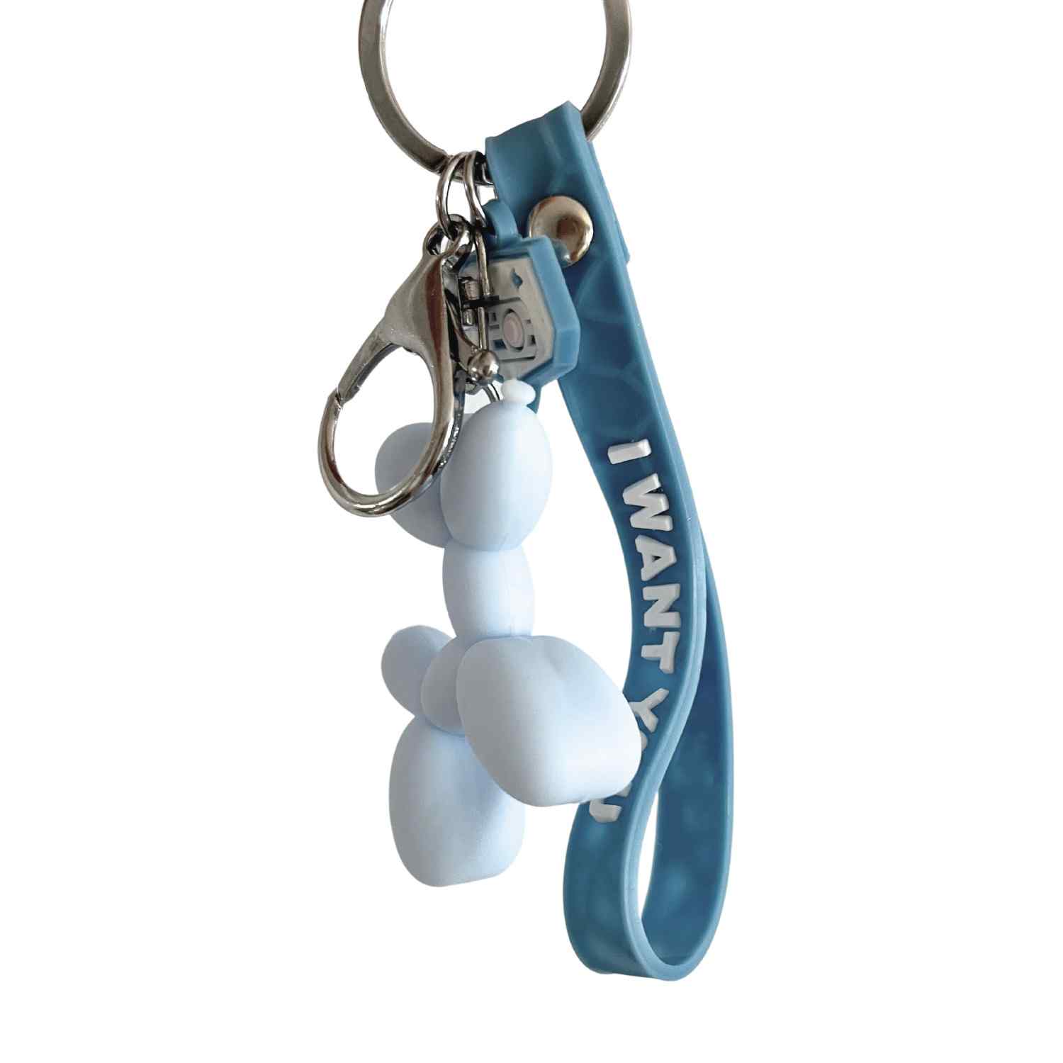 Llavero perro con colgante azul - imagen 5