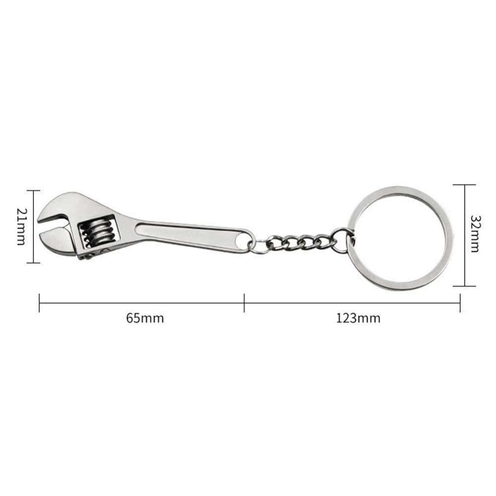 Llavero llave inglesa ajustable mini metalico - imagen 2