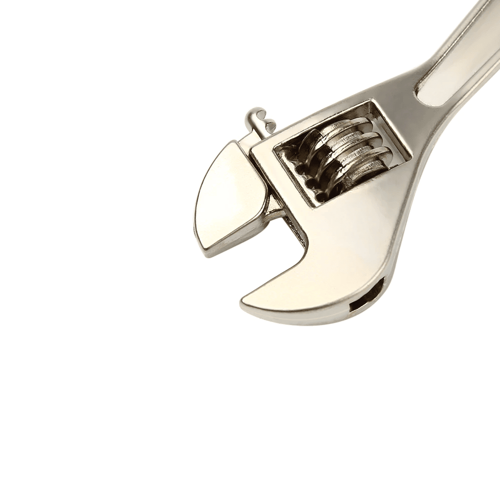 Llavero llave inglesa ajustable mini metalico - imagen 4