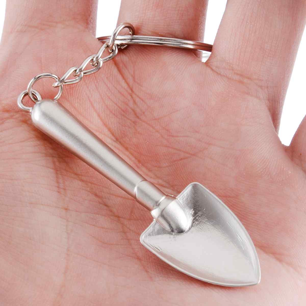 Llavero pala construcción metal mini metalico - imagen 4