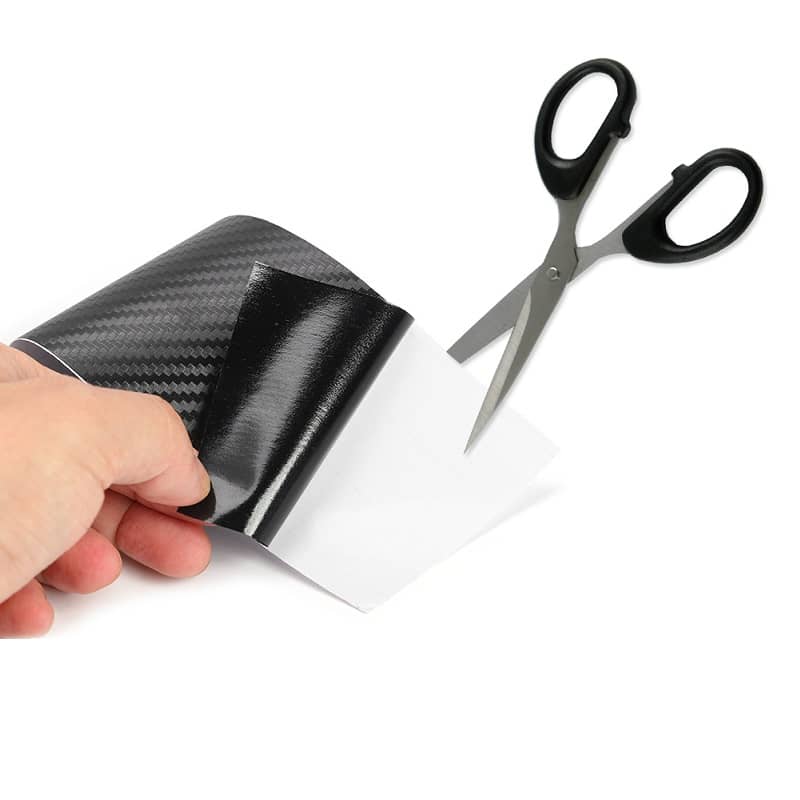 Cinta Adhesiva Universal de Fibra de Carbono Anti-rasguño negro 5 metros - imagen 3