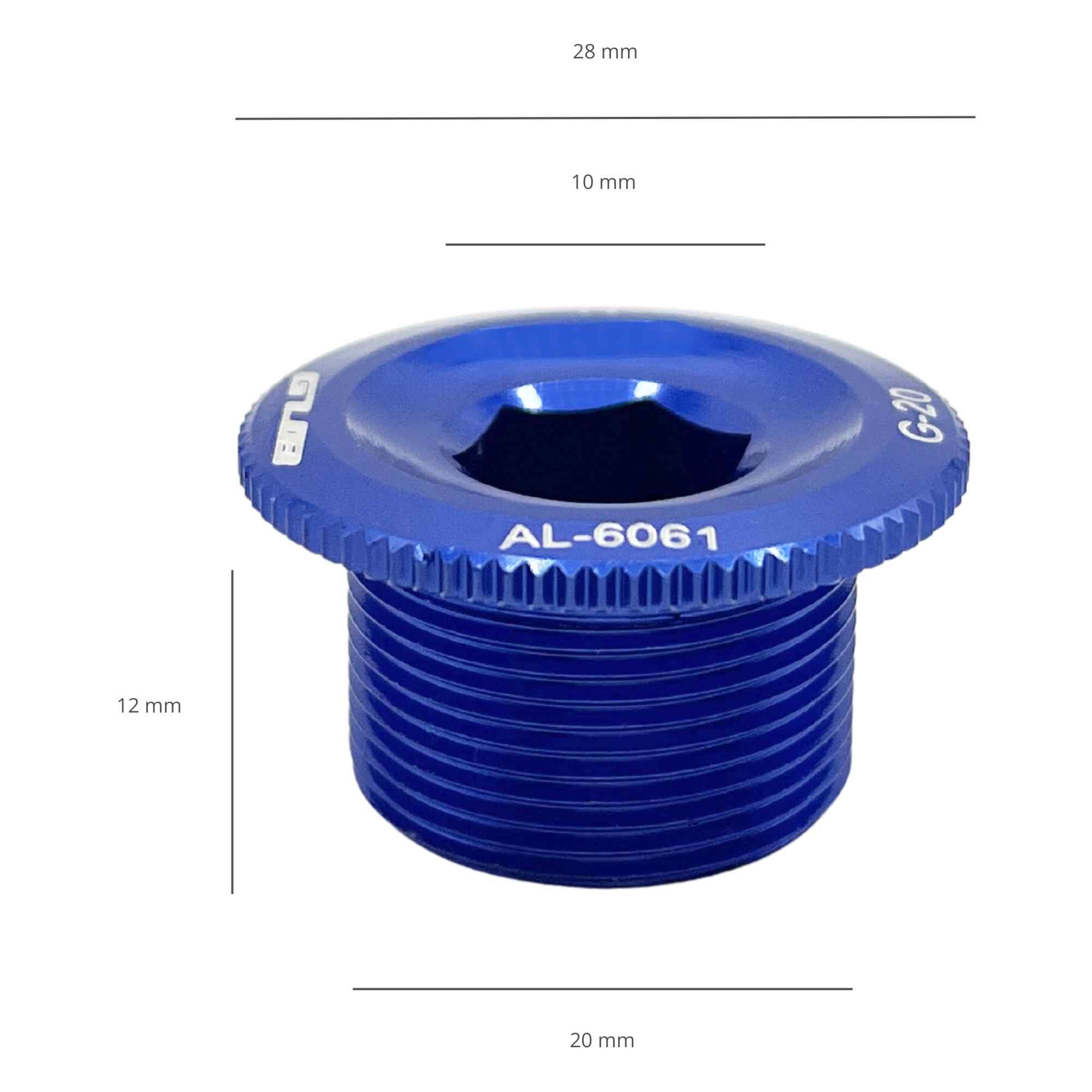 Tornillos para Biela aleación de Aluminio Perno de fijación del cigüeñal azul - imagen 3