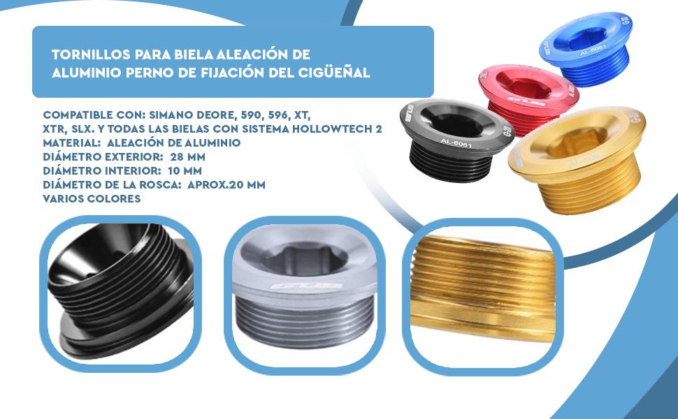 Banner - Tornillos para Biela aleación de Aluminio Perno de fijación del cigüeñal dorado