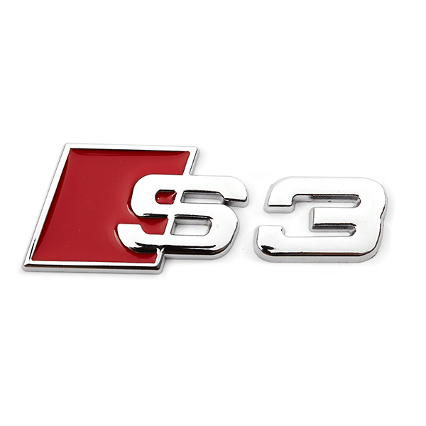 Emblema Adhesivo S3 para Maletero compatible con audi plateado - imagen 1