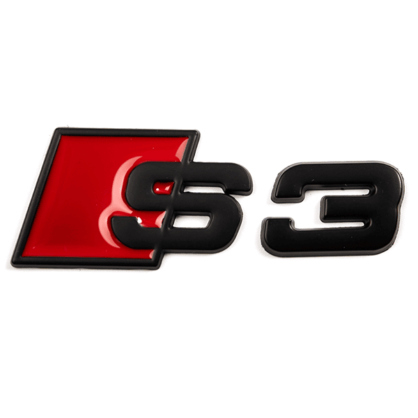 Emblema Adhesivo S3 para Maletero compatible con audi negro