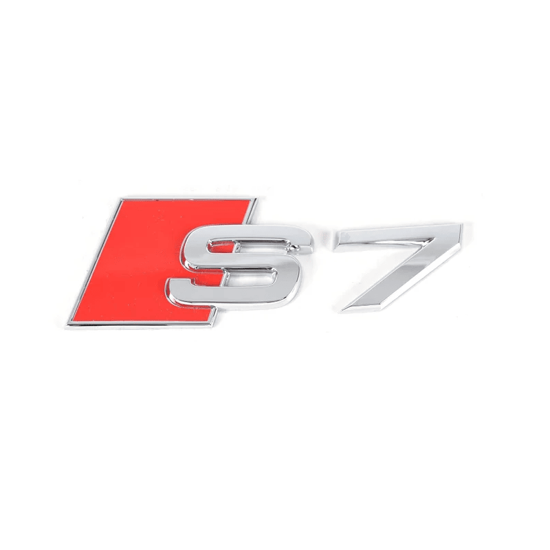 Emblema Adhesivo S7 para Maletero compatible con audi plateado - imagen 1