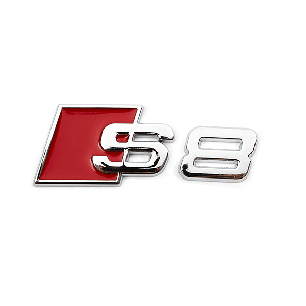 Emblema Adhesivo S8 para Maletero compatible con audi plateado - imagen 1