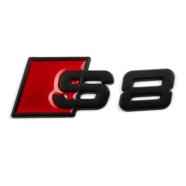 Emblema Adhesivo S8 para Maletero compatible con audi negro