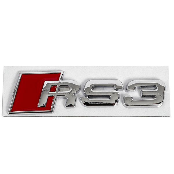 Emblema Adhesivo RS3 para Maletero compatible con audi plateado