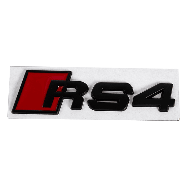 Emblema Adhesivo RS4 para Maletero compatible con audi negro - imagen 1