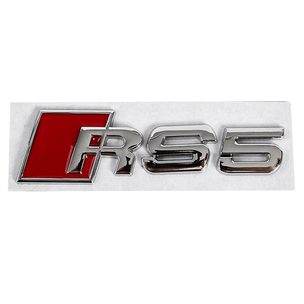Emblema Adhesivo RS5 para Maletero compatible con audi plateado