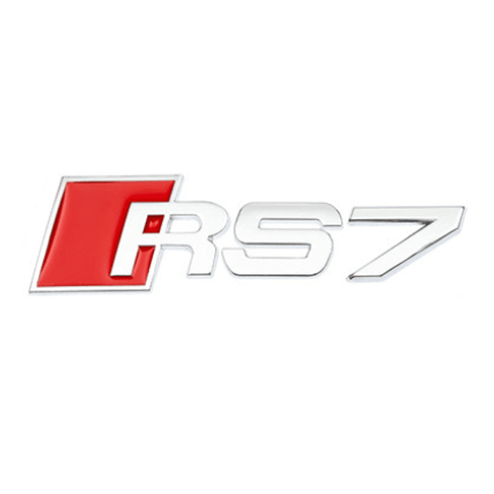 Emblema Adhesivo RS7 para Maletero compatible con audi plateado - imagen 1